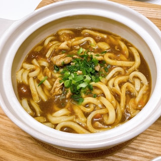 レンジで簡単！残ったカレーでカレーうどん★